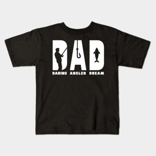 For The Dad Who Loves Fishing Kids T-Shirt